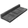 Oud Hollandse traptreden L-vorm 100x40x15cm carbon