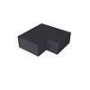 Oud Hollandse hoek traptrede binnen 90° carbon 40x20cm
