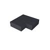 Oud Hollandse hoek traptrede buiten 90° carbon 37x15cm