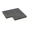 Oud Hollandse zwembadrand 100x100x5 HOEK antraciet
