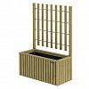 Trellis bloembak Elan 130 Excellent, 89x42x42 cm hoogte 130cm, groen geïmpregneerd.