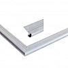 Aluminium daktrimset met ronde kraal tbv plat dak, maximale dakmaat 1500x600 cm