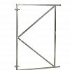 Verstelbaar stalen poortframe 120x155 cm, vuurverzinkt