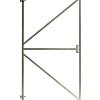 Verstelbaar stalen poortframe met slotkast 180x100cm (incl. oogschroeven, excl. plaatduimen)