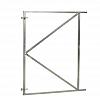 Verstelbaar stalen poortframe 150x155 cm, vuurverzinkt