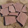 Flagstone Weser rood 2,5-4cm dik