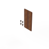 Koppelplaat corten tbv kantopsluiting 16,5cm     incl. 4 zelftappers