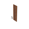 Koppelplaat corten tbv kantopsluiting 28cm     incl. 4 zelftappers