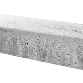 Oud Hollandse traptreden massief 100x37x15cm lichtgrijs
