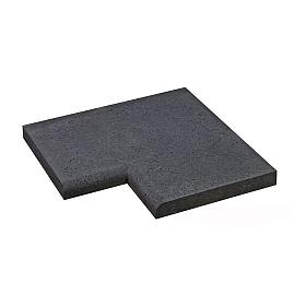 Oud Hollandse zwembadrand 100x100x5 HOEK carbon