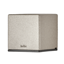 In-Lite muurspotje LED BIG Cubid Grijs 12V/1W (rose silver)