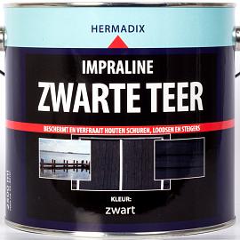 Hermadix Impraline zwarte teer 2,5ltr