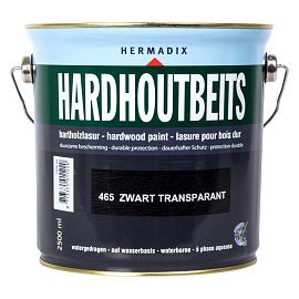 Hermadix hardhoutbeits 465 zwart transp. 2,5ltr