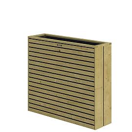 Terrasbloembak Elan Excellent, 93x30x103 cm, groen geïmpregneerd.