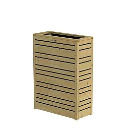 Bloembak Flux 90 Excellent, 70x30x90cm, groen geïmpregneerd.