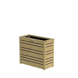 Bloembak Flux 60 Excellent, 70x30x60cm, groen geïmpregneerd.