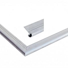 Aluminium daktrimset met ronde kraal tbv plat dak, maximale dakmaat 605x450 cm