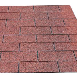 Dakshingles per pak à 3 m2, rood