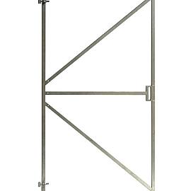 Verstelbaar stalen poortframe met slotkast 180x100cm (incl. oogschroeven, excl. plaatduimen)