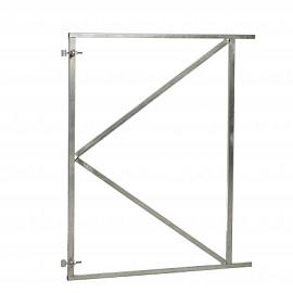 Verstelbaar stalen poortframe 150x155 cm, vuurverzinkt
