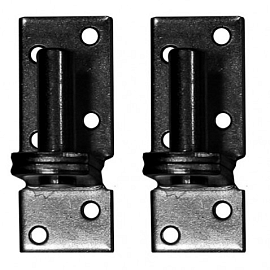 Duim zwart 16 mm tbv poort, per 2 stuks