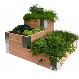 Douglas minigarden hoekmodel 100x100x60 cm, onbehandeld