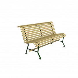 Lattenbank 3-zits, 160x75x83 cm, groen geïmpregneerd