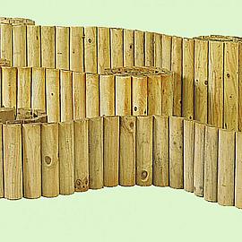 Rolborder Ø 5x20x250 cm, groen geïmpregneerd