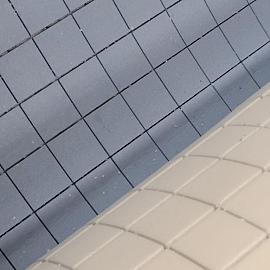 Valdemping 20mm blauw-wit tbv kunstgras 175cm breed