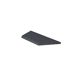 Zwembadrand hoek links (100/60x40x5cm) antraciet