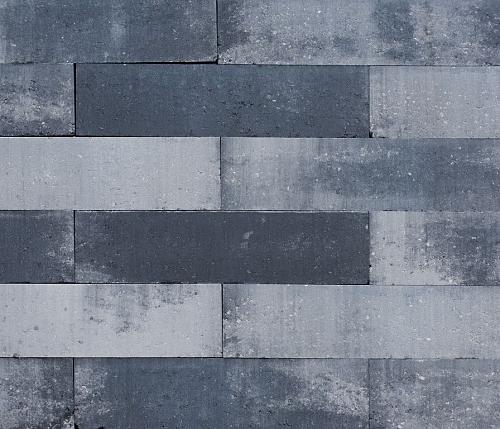 Patioblok strak 60x15x15 cm grijs/zwart