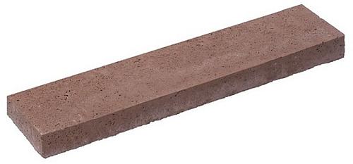 Oud Hollandse tegel gewapend 100x20x5cm roodbruin