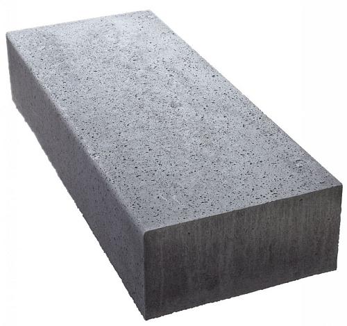 Oud Hollandse halve traptreden massief 50x37x15cm lichtgrijs