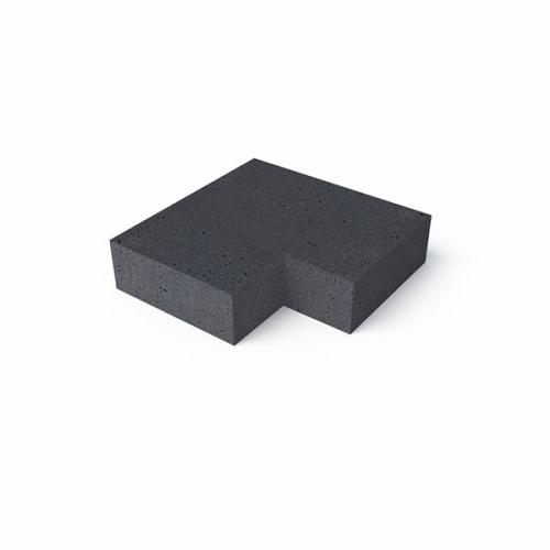 Oud Hollandse hoek traptrede binnen 90° antraciet 37x15cm