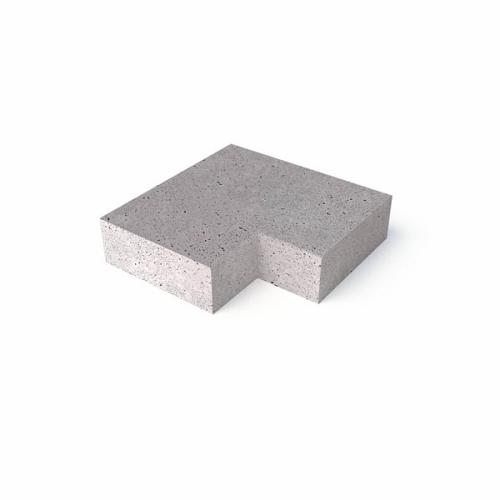 Oud Hollandse hoek traptrede binnen 90° lichtgrijs 37x15cm