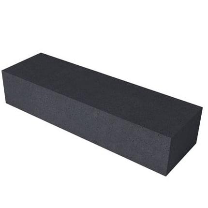 Oud Hollands zitelement recht 200x60x40cm carbon
