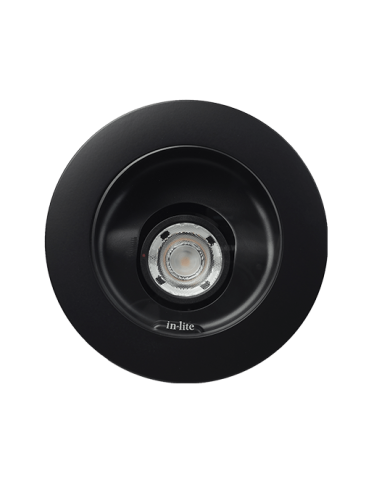 In-Lite LEDspot BIG NERO Update zwart rond 12V/6W