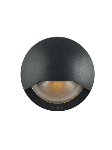 In-Lite muurspotje LED Blink dark 12V/1W (dark grey)