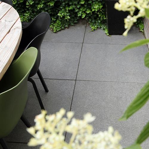 Keramische tegel Solido 90x90x3cm Pietra Basalto