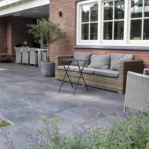 Keramische tegel Solido 80x80x3cm Unic Carbon