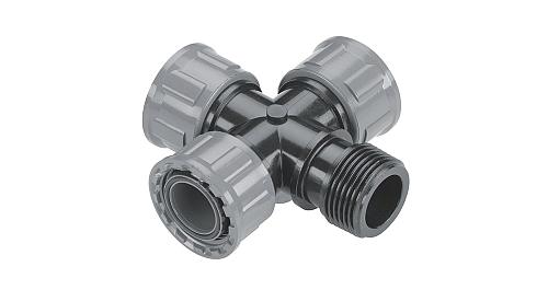 Gardena 2751 ventiel-T-stuk 1"bd x1"