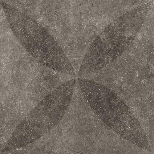VTwonen Solostone keramiek 70x70x3,2cm Hormigon Flower Antra
