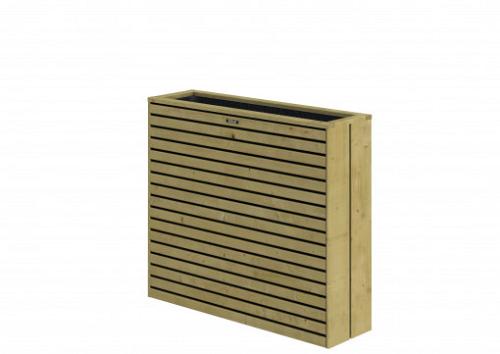 Terrasbloembak Elan Excellent, 93x30x103 cm, groen geïmpregneerd.