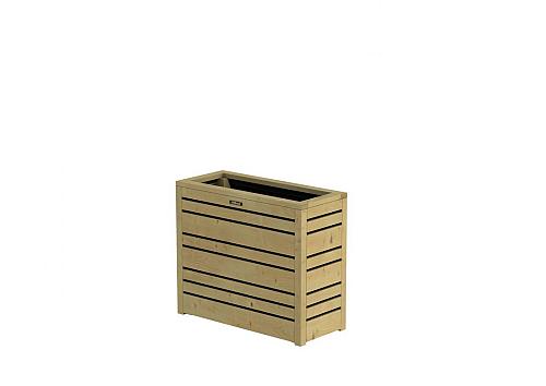 Bloembak Flux 60 Excellent, 70x30x60cm, groen geïmpregneerd.