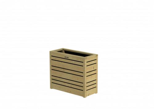 Bloembak Flux 60 Excellent, 70x30x60cm, groen geïmpregneerd.
