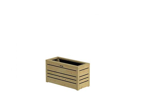 Bloembak Flux 38 Excellent, 70x30x38cm, groen geïmpregneerd.
