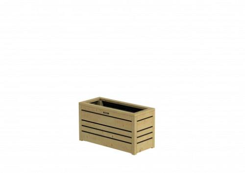 Bloembak Flux 38 Excellent, 70x30x38cm, groen geïmpregneerd.