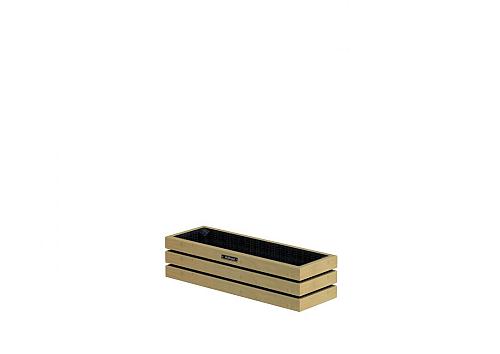 Mini bloembak Elan 60 Excellent, 60x20x15cm, groen geïmpregneerd.