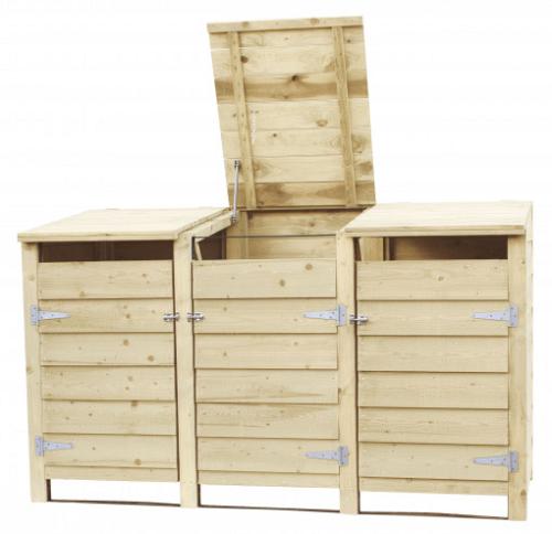 Containerkast tripel, 128,7x224,5x91 cm
