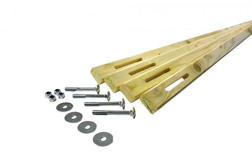 Dakverankeringsset tbv 28 mm en 44 mm blokhutten
